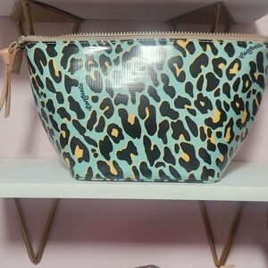 Consuela Leopard Print " Laguna" Large Cosmetic Bag